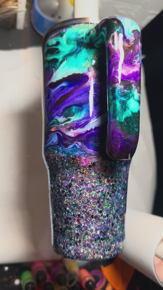 30oz Purple & Teal